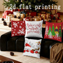 Axyaa Christmas-themed Pillow Cover for Sofa, Bedroom, Car - Rectangular Cushion