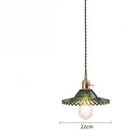 Axyaa Glass Chandelier Brass Walnut Amber Flower Glass Home Decor