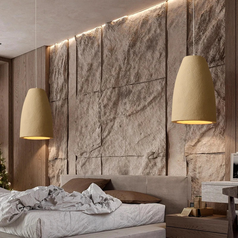 Axyaa Cement LED Chandelier: Modern Lighting for Home, Bedroom, Living Room & Bar