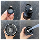 Axyaa Stainless Steel Vacuum Insulated Bottle with Straw - 800/1000ML