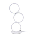 Axyaa Circle Desk Lamp: Modern Dimmable Touch Bedroom Night Light