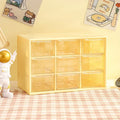 Axyaa 9-Grid Transparent Organizer Box for Student Desks & Walls