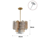 Axyaa Medieval Glass Chandelier for Stylish Home Lighting