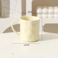Axyaa Solid Color Ceramic Mug with Handle for Coffee, Tea, Juice - Large Capacity
