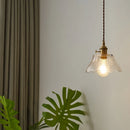 Axyaa Copper Glass LED Pendant Lamp for Home Decor & Lighting