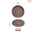 Axyaa Bohemian Ceramic Plate: Creative Western Cuisine Restaurant Home Plate