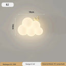 Axyaa Cloud Wall Lamps Cream Style Cartoon Kids Bedroom Lighting Fixtures