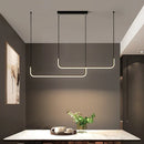 Axyaa Modern Chandeliers for Dining Room, LED Ceiling Pendant Lights for Living Room