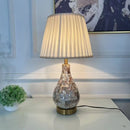 Ceramic Shell LED Table Lamp for Bedroom & Living Room - Axyaa Brand