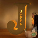 Axyaa Personalized Engraved Name LED Night Light for Couples Baby Kid Room