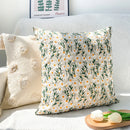 Axyaa Floral Pillow Case: Light Luxury Embroidered Cushion Cover, 45x45cm