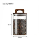 Axyaa Glass Vacuum Sealed Coffee Beans Storage Jar