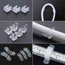 Axyaa Neon Strip Light Mounting Clips Set for Silicone Tube - Pack of 50