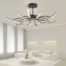 Axyaa Modern LED Ceiling Lights in Black/Gold Finish for Living Room, Bedroom, Dining Room