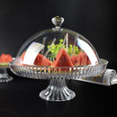Axya Clear Acrylic Snack Plate Tray for Household Candy and Fruits