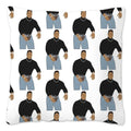 Axyaa Rock Face Cushion Cover: Funny Meme Throw Pillow for Home Decoration