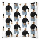 Axyaa Rock Face Cushion Cover: Funny Meme Throw Pillow for Home Decoration