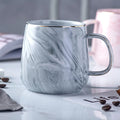 Axyaa Marble Pattern Gold Rim Coffee Mug Nordic Design Heat Insulation Cup