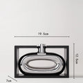 Silver Ceramic Vase Frame for Home Decor by Axyaa