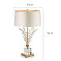 Luxury Crystal Tree Flower LED Bedside Lamp for Modern Living Room by Axyaa
