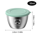 Axyaa Stainless Steel Seasoning Container with Leak-proof Lid