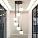 Axyaa Staircase Chandeliers LED Pendant Light for Modern Living Room Decor