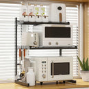 Axyaa Retractable Microwave Oven & Seasoning Rack - Adjustable Countertop Organizer