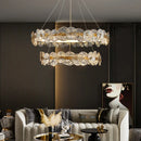Axyaa Lotus Leaf LED Chandeliers: Modern Lighting Fixtures for Living Room, Bedroom, Dining Table.