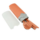 Axyaa Travel Cutlery Set: Japan Style Wheat Straw Flatware with Portable Box
