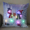 Axyaa LED Christmas Pillow Cover for Festive Holiday Decor