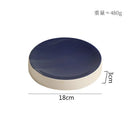 Axyaa Ceramic Cylindrical Plate Set Ideal for Pasta, Desserts, Snacks, Steaks, Sushi, and Molecular Cuisine