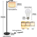 Axyaa LED Floor Lamp with Dimmable 3 Color Options and Modern Design