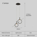 Axyaa LED Villa Duplex Chandelier - Minimalist Style Small Pendant Light