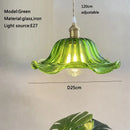 Axyaa Glass Pendant Chandelier Lighting E27 Hang Lamp for Home Decoration