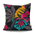 Axyaa Tropical Plant Parrot Decorative Pillow Cover - Flowers Sofa Cushion Case