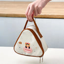 Axyaa Triangle Insulated Lunch Box Bag: Cartoon Mini Student Kid Food Thermal Cooler Bag