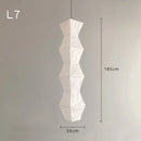 Axyaa Wabi-sabi Akari Pendant Lights: White Rice Paper, LED E27, Minimalist Design