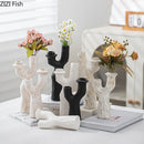Axyaa Tree Branches Ceramic Vase Desk Decoration for Aesthetic Room Decor