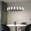 Axyaa Modern Minimalist Round Pendant Light for Dining Living Bedroom