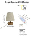 Axyaa LED USB Desk Lamp Tricolor Night Light for Bedroom and Study