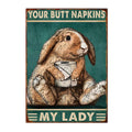 Axyaa Funny Butt Napkins Poster for Home Hotel Cafe Decor