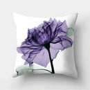 Axyaa Watercolor Flower Pattern Decorative Cushion Cover Sofa Pillowcase