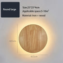 Axyaa Wooden LED Wall Lamp in Oak Finish for Bedroom Nursery Living Room