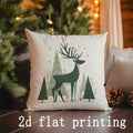 Axyaa Christmas Pillowcases with Festive Designs for Sofa Bedroom Car