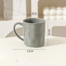 Axyaa Solid Color Ceramic Mug with Handle for Coffee, Tea, Juice - Large Capacity
