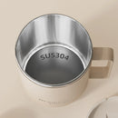 Axyaa Double Wall Insulated Coffee Mug with Handle, 304 Stainless Steel, Large Capacity