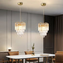 Crystal Pendant Light: Light Luxury Bar Counters LED Hanging Lamp & Home Lighting by Axyaa