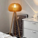 Axyaa Wooden Tripod Floor & Table Lamp Set for Living Room Bedroom Decor