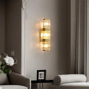 Axyaa Crystal Wall Lamp: Luxury Glass Lighting for Bedroom, Living Room, Staircase & Aisle
