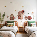 Cartoon Ladybug Mushroom Wall Stickers Kids Room Nursery Decor by Axyaa